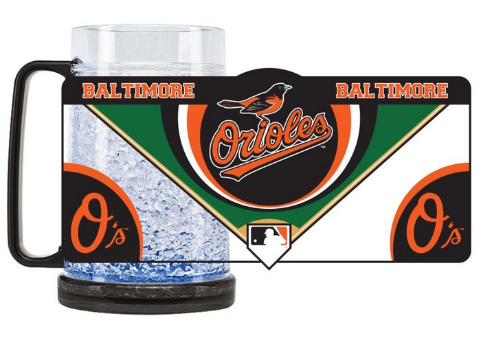 Baltimore Orioles Mug Crystal Freezer Style