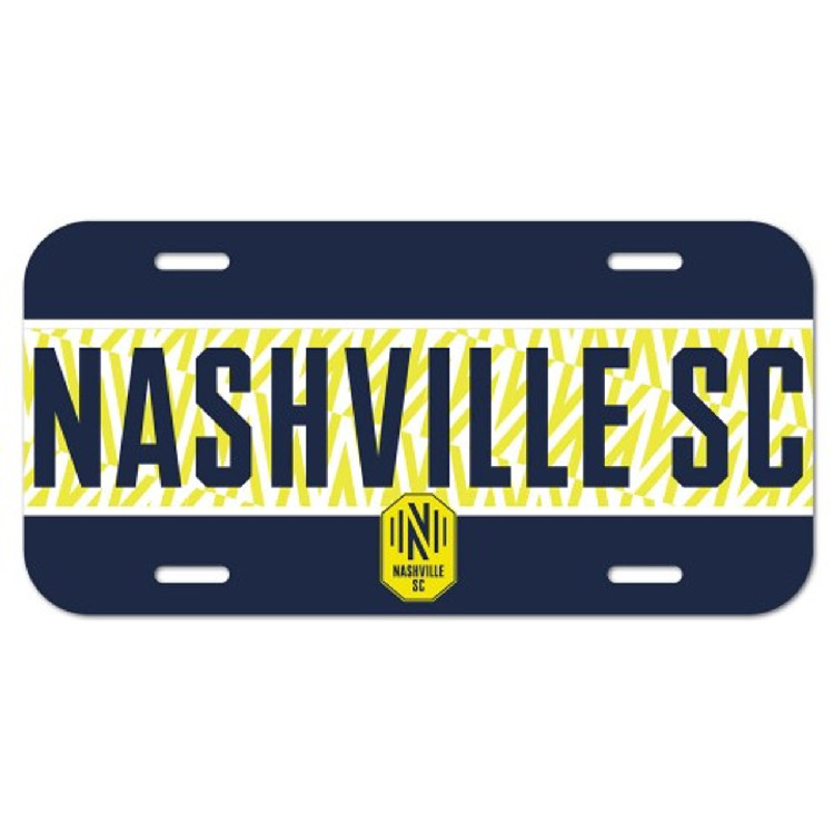 Nashville SC License Plate Plastic