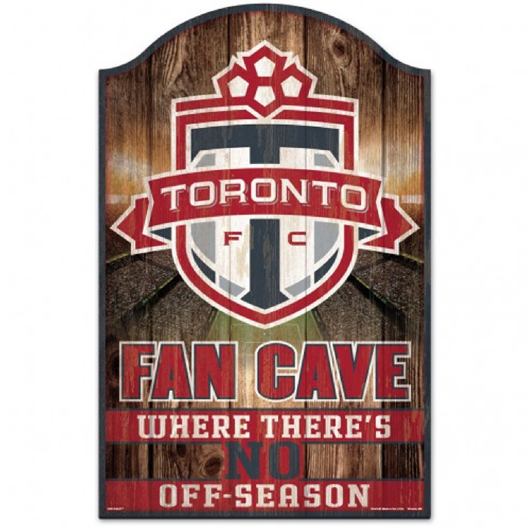 Toronto FC Sign 11x17 Wood Fan Cave Design