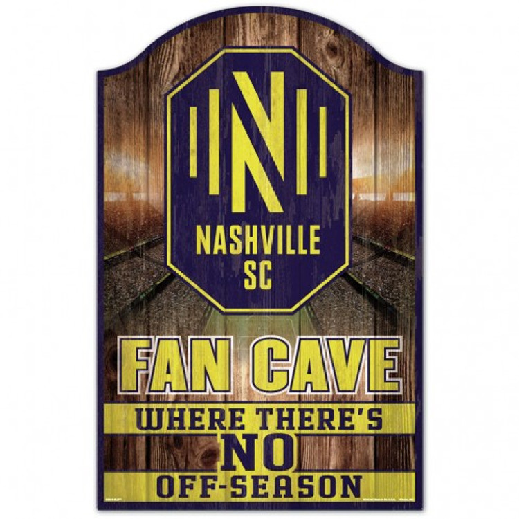 Nashville SC Sign 11x17 Wood Fan Cave Design