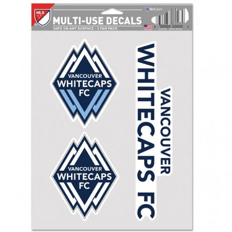 Vancounver Whitecaps Decal Multi Use Fan 3 Pack