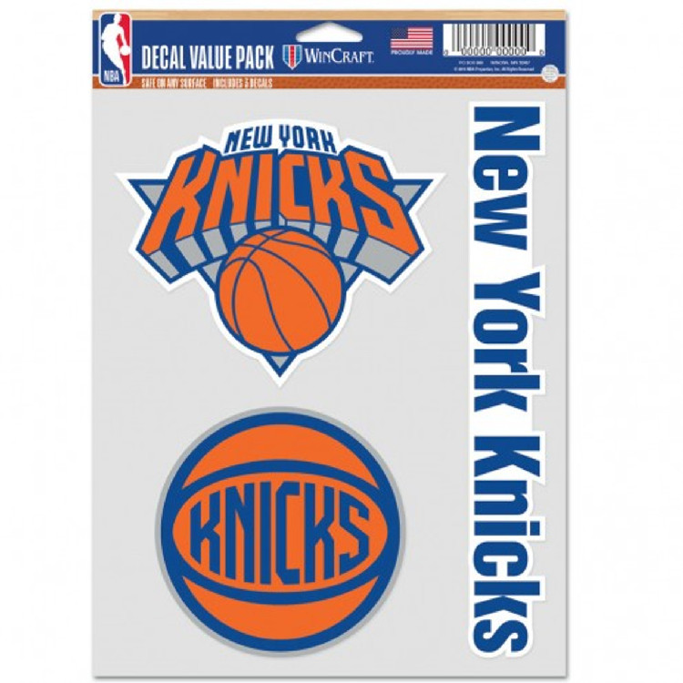 New York Knicks Decal Multi Use Fan 3 Pack