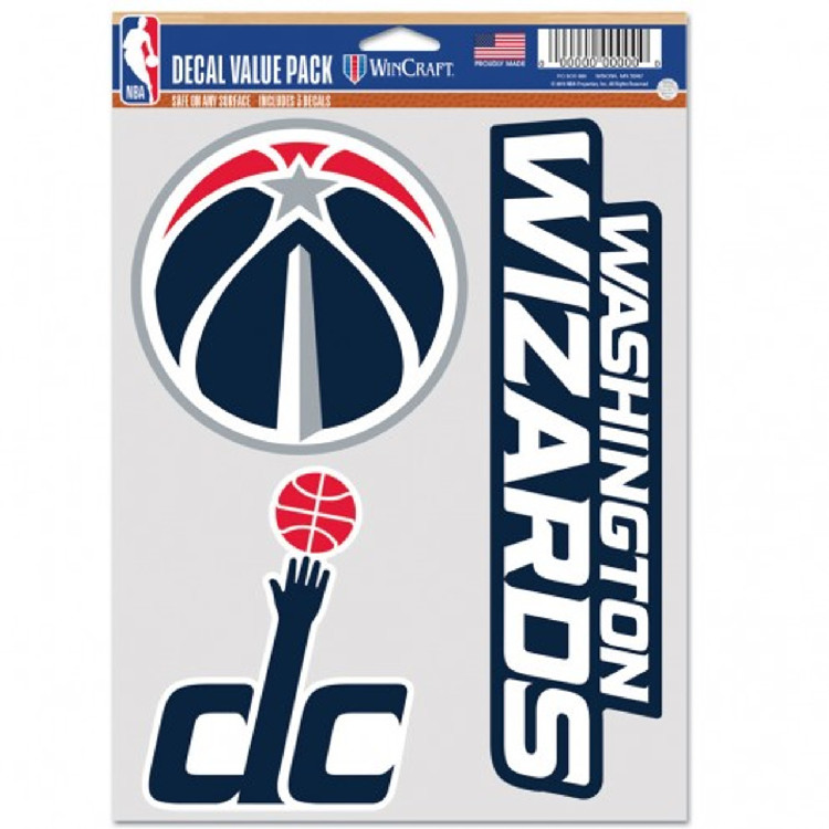 Washington Wizards Decal Multi Use Fan 3 Pack