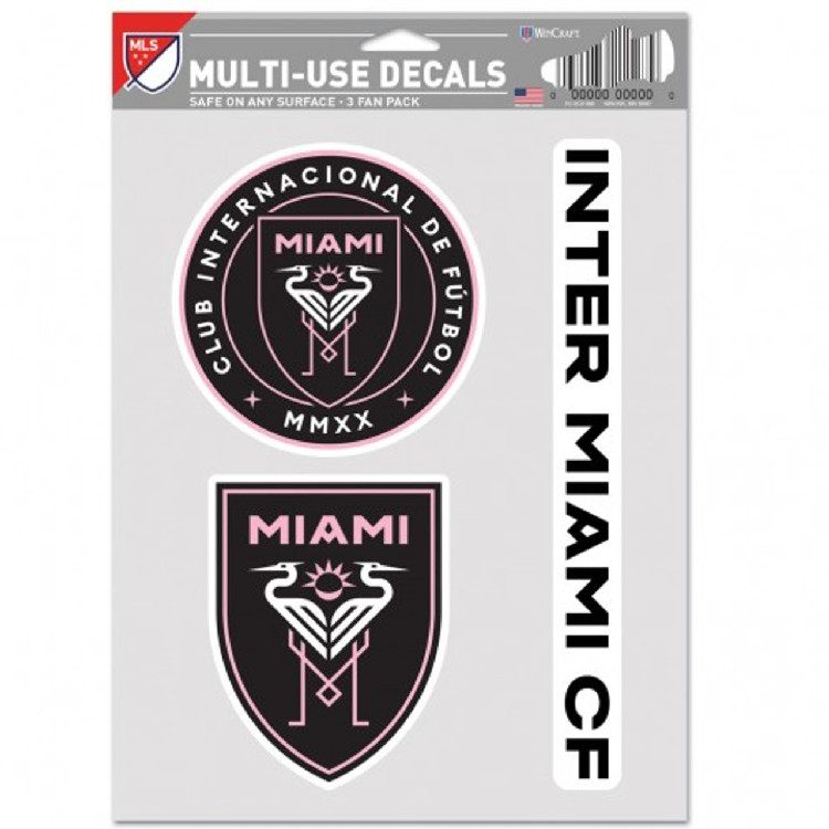 Inter Miami CF Decal Multi Use Fan 3 Pack