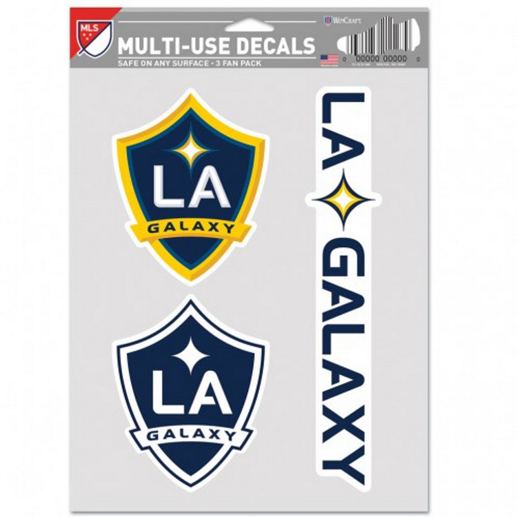 Los Angeles Galaxy Decal Multi Use Fan 3 Pack