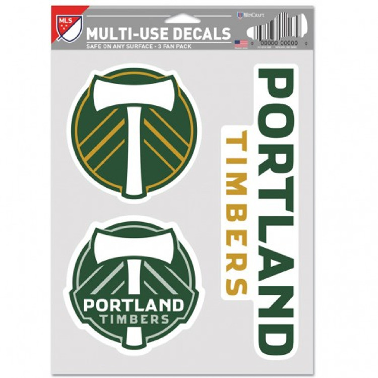 Portland Timbers Decal Multi Use Fan 3 Pack