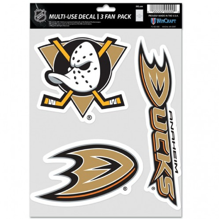 Anaheim Ducks Decal Multi Use Fan 3 Pack