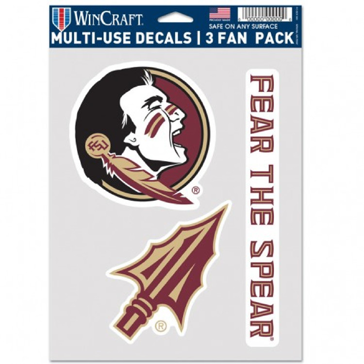 Florida State Seminoles Decal Multi Use Fan 3 Pack