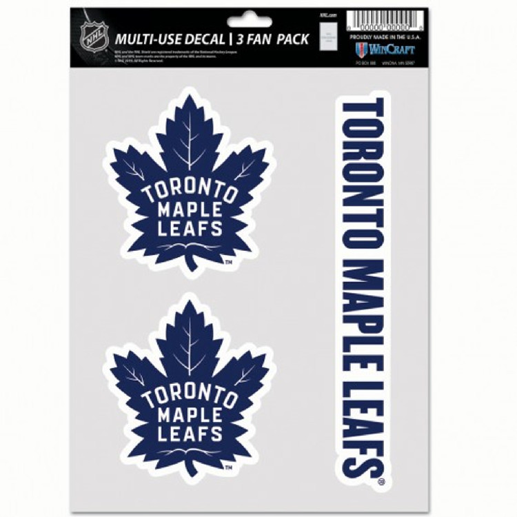 Toronto Maple Leafs Decal Multi Use Fan 3 Pack