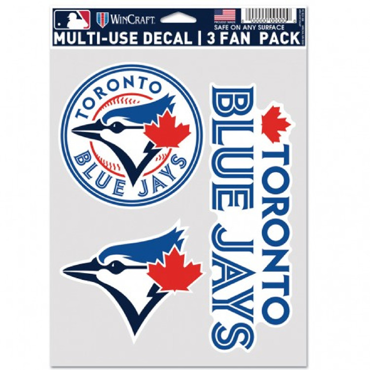 Toronto Blue Jays Decal Multi Use Fan 3 Pack