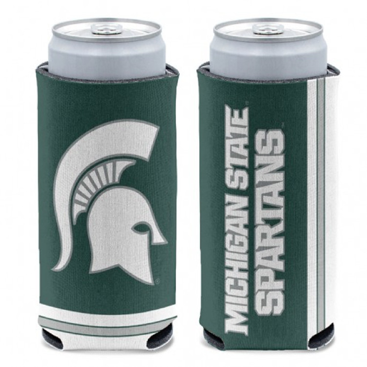 Michigan State Spartans Can Cooler Slim Can Design