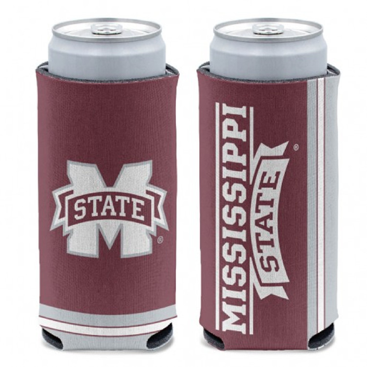 Mississippi State Bulldogs Can Cooler Slim Can Design