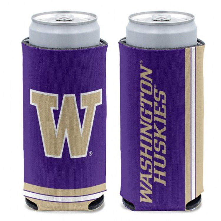 Washington Huskies Can Cooler Slim Can Design