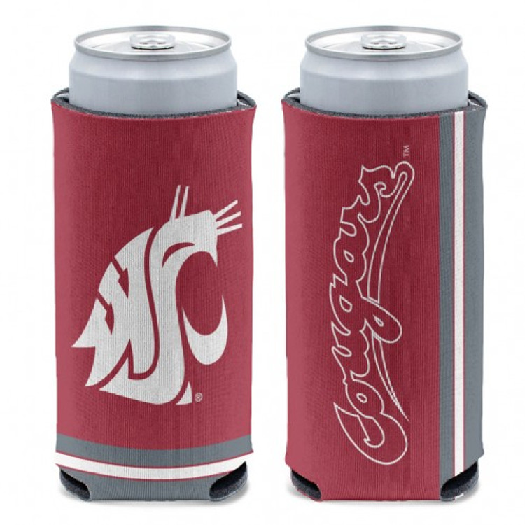 Washington State Cougars Can Cooler Slim Can Design