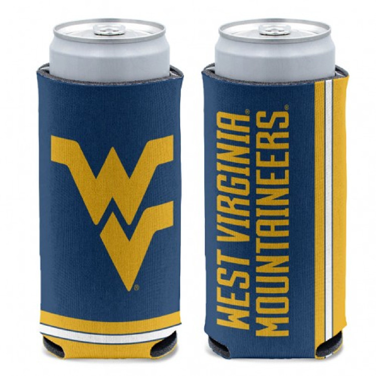 West Virginia Mountaineers Can Cooler Slim Can Design