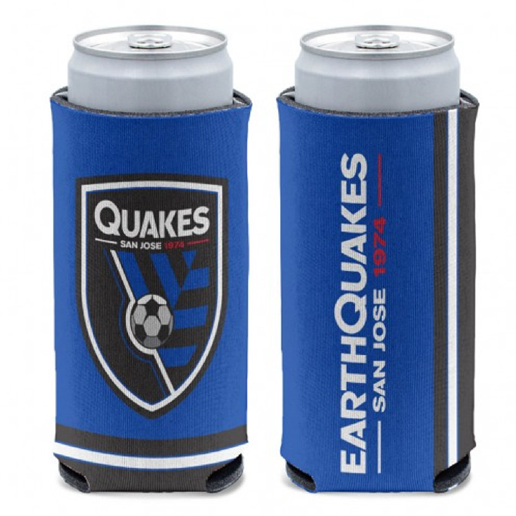 San Jose Earthquakes Can Cooler Slim Can Design