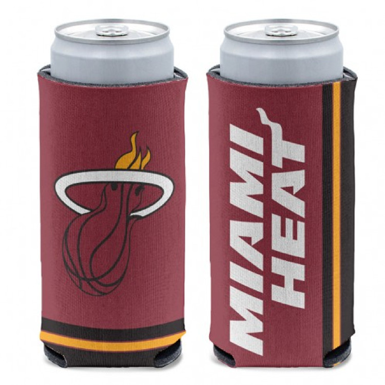 Miami Heat Can Cooler Slim Can Design