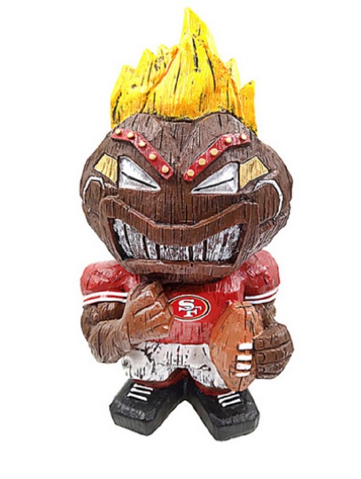 Forever Collectibles San Francisco 49ers Tiki Character 8 Inch -