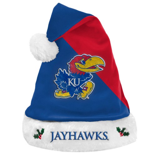 Forever Collectibles Kansas Jayhawks Santa Hat Basic 2020