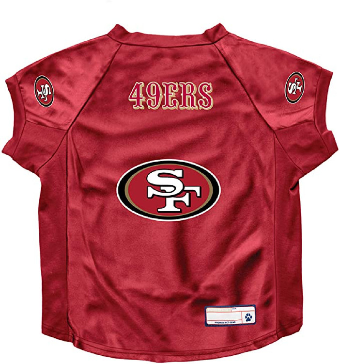 San Francisco 49ers Pet Jersey Stretch Size Big Dog