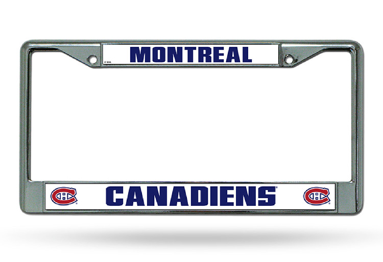 Montreal Canadiens License Plate Frame Chrome