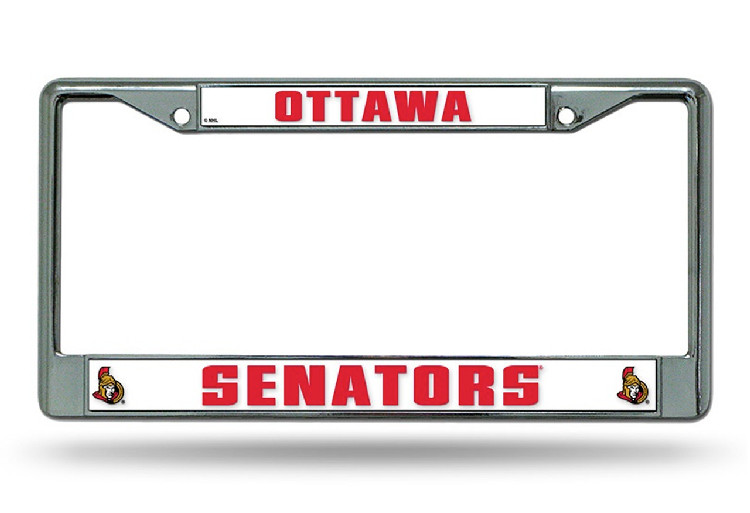 Ottawa Senators License Plate Frame Chrome