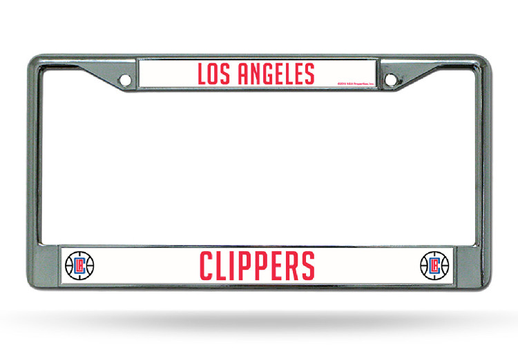 Los Angeles Clippers License Plate Frame Chrome