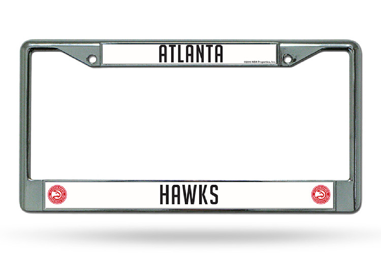 Atlanta Hawks License Plate Frame Chrome