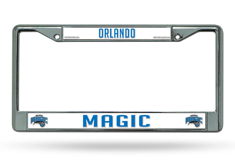 Orlando Magic License Plate Frame Chrome