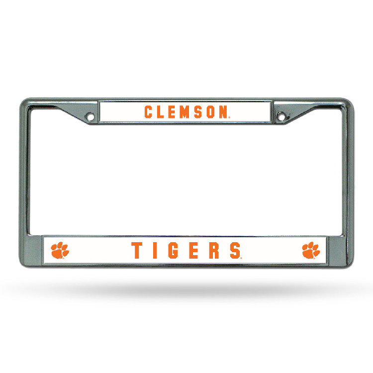 Clemson Tigers License Plate Frame Chrome