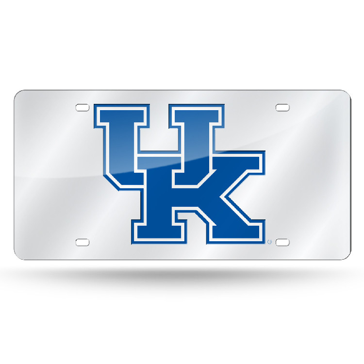 Kentucky Wildcats License Plate Laser Cut Silver