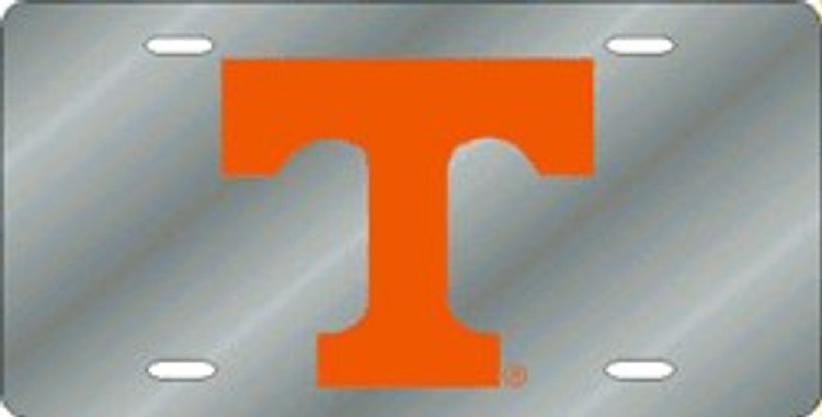 Tennessee Volunteers License Plate Laser Cut Silver