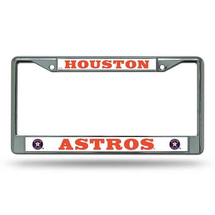 Houston Astros License Plate Frame Chrome