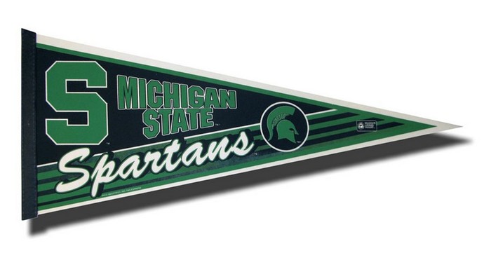 Michigan State Spartans Pennant 12x30 Carded Rico