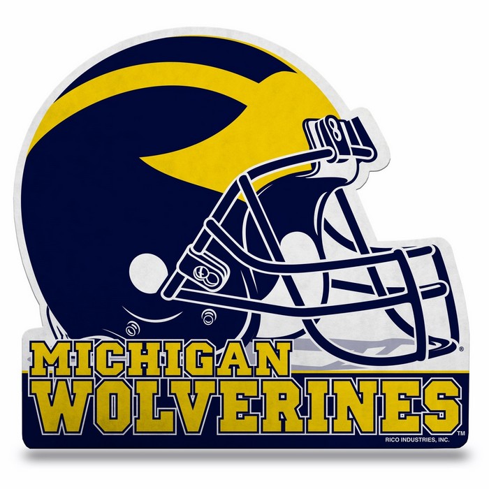 Michigan Wolverines Pennant Die Cut Carded