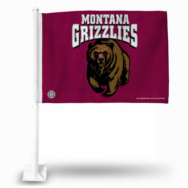Montana Grizzlies Flag Car