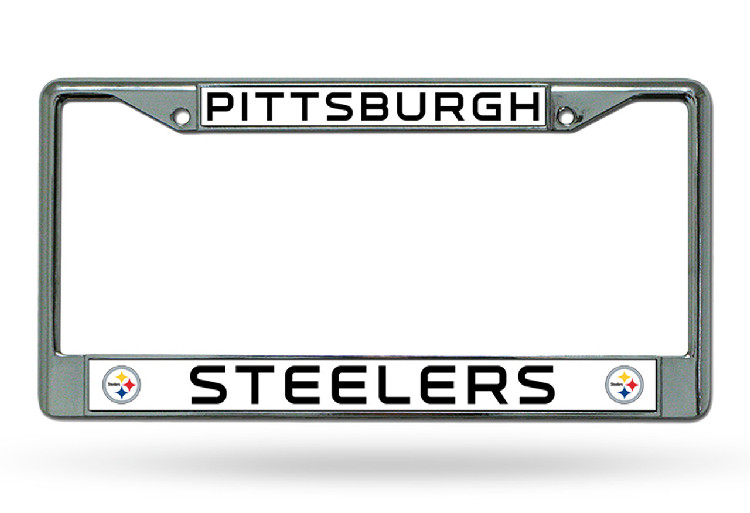 Pittsburgh Steelers License Plate Frame Chrome