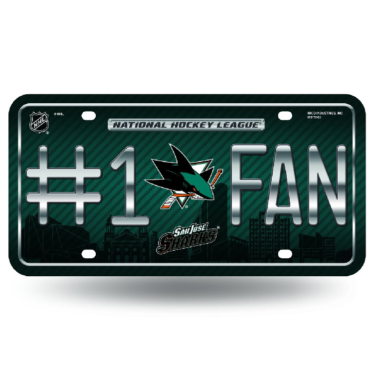 San Jose Sharks License Plate  - #1 Fan