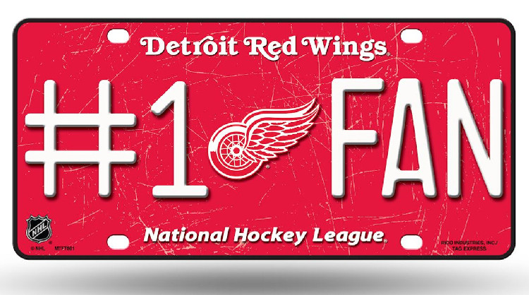 Detroit Red Wings License Plate #1 Fan