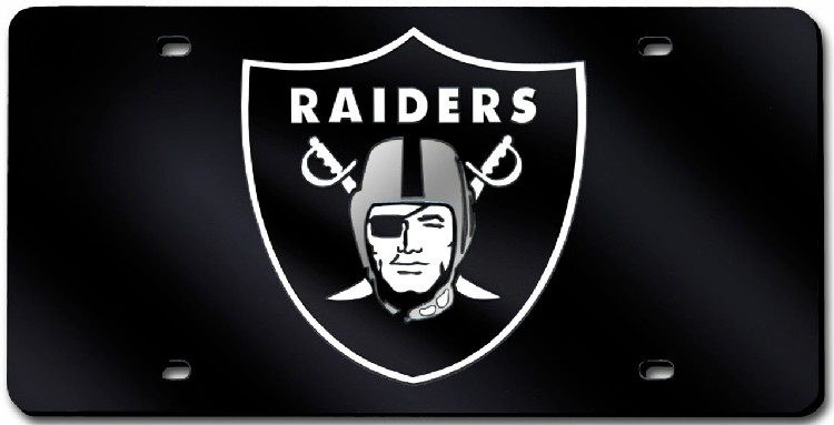 Las Vegas Raiders License Plate Laser Cut Black