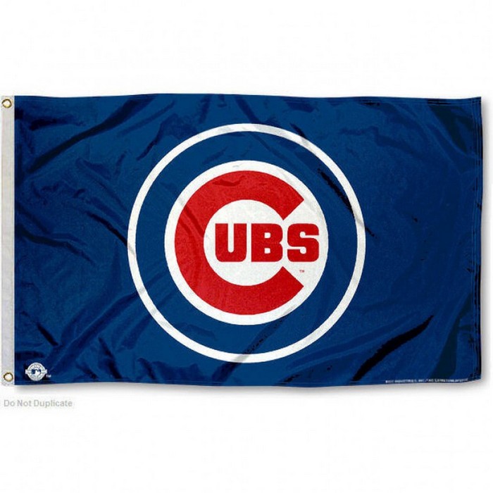 Chicago Cubs Flag 3x5 Blue Logo