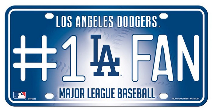 Los Angeles Dodgers License Plate #1 Fan