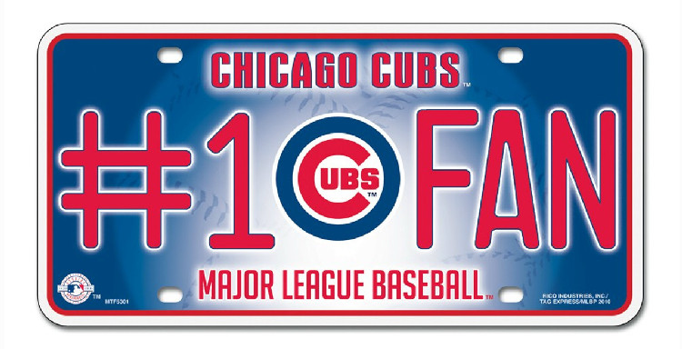 Chicago Cubs License Plate #1 Fan