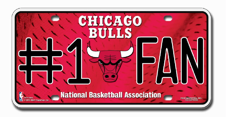 Chicago Bulls License Plate #1 Fan