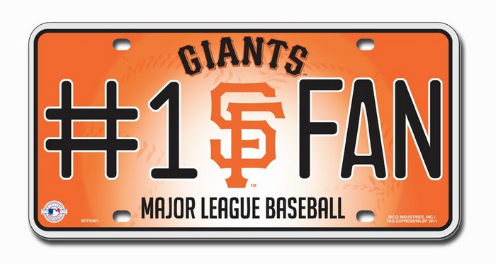 San Francisco Giants License Plate #1 Fan