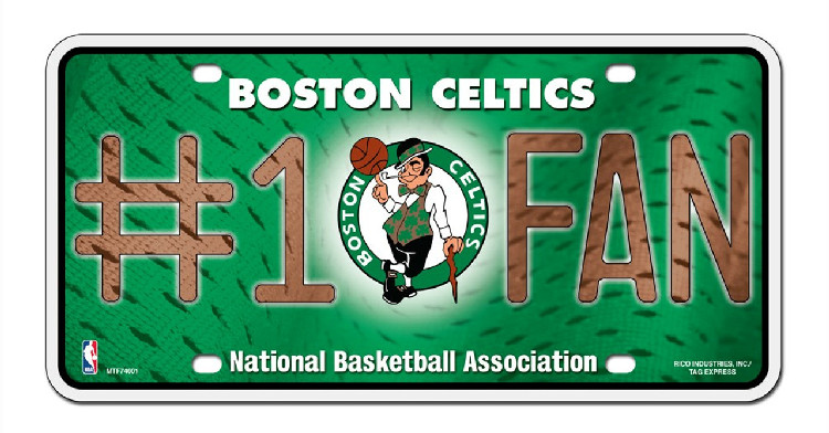 Boston Celtics License Plate #1 Fan