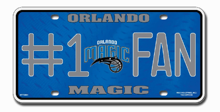 Orlando Magic License Plate #1 Fan