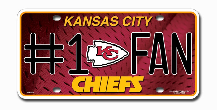 Kansas City Chiefs License Plate #1 Fan