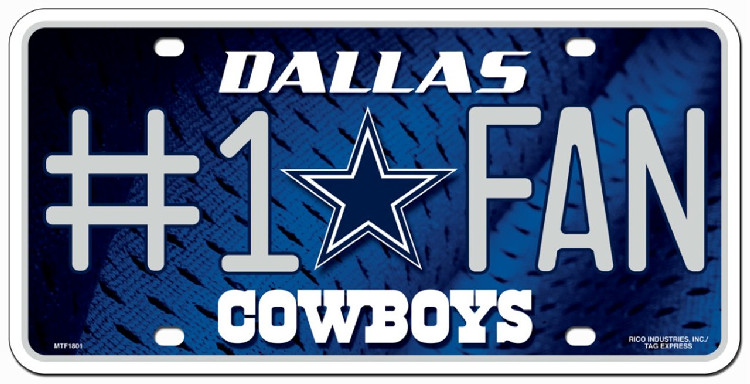 Dallas Cowboys License Plate #1 Fan