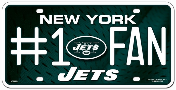 Rico Industries New York Jets License Plate #1 Fan